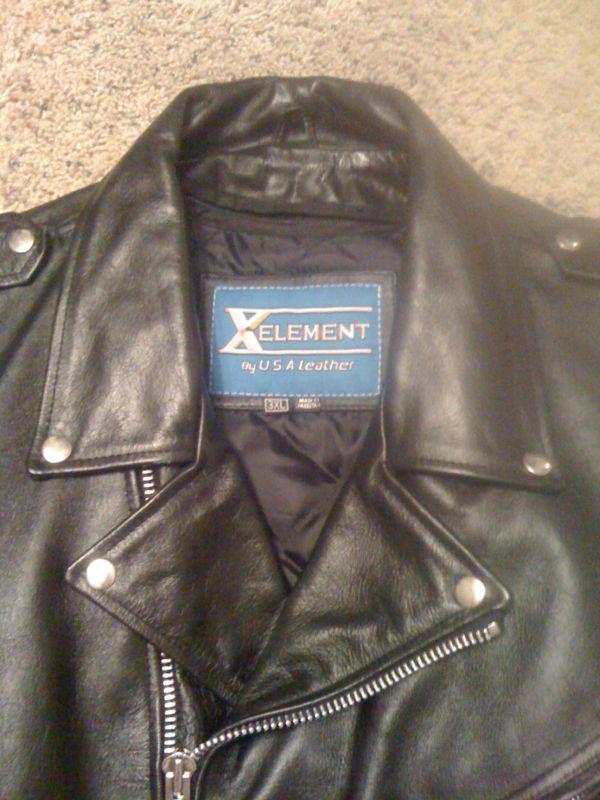 Mens Leather Mototcycle Jacket, US $39.95, image 2