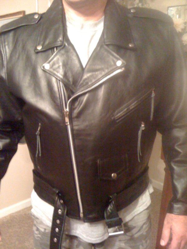 Mens Leather Mototcycle Jacket, US $39.95, image 6