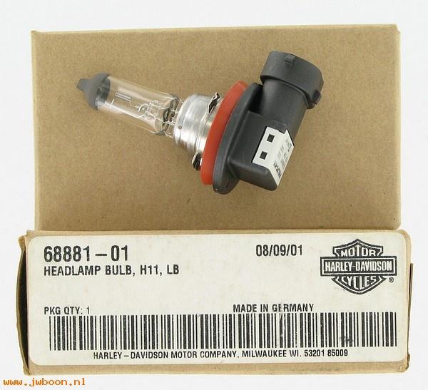 Harley davidson headlamp bulb h11, low beam v-rod 68881-01