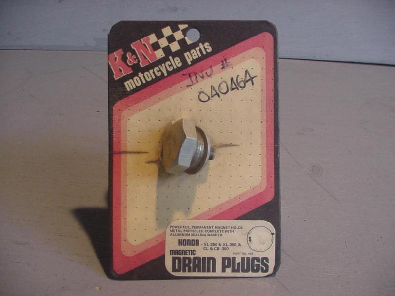 New   honda xl250 cb360 cl360 xl350 k&n magnetic drain plug 448  90013-230-000
