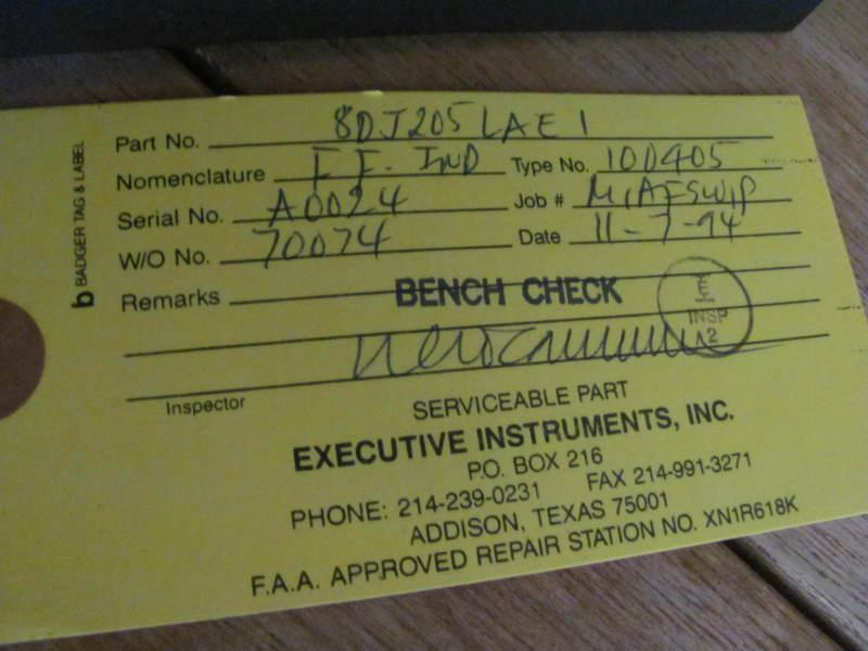 Grumman A-6 Intruder Vertical Fuel Flow Indicator, US $49.99, image 4