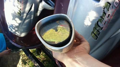 2000 kawasaki stx 1100, silver left side mirror