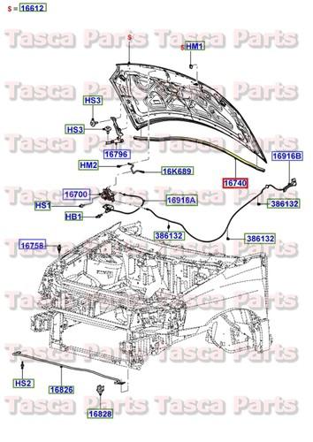 New oem front hood seal weatherstrip 2004-2007 ford freestar mercury monterey