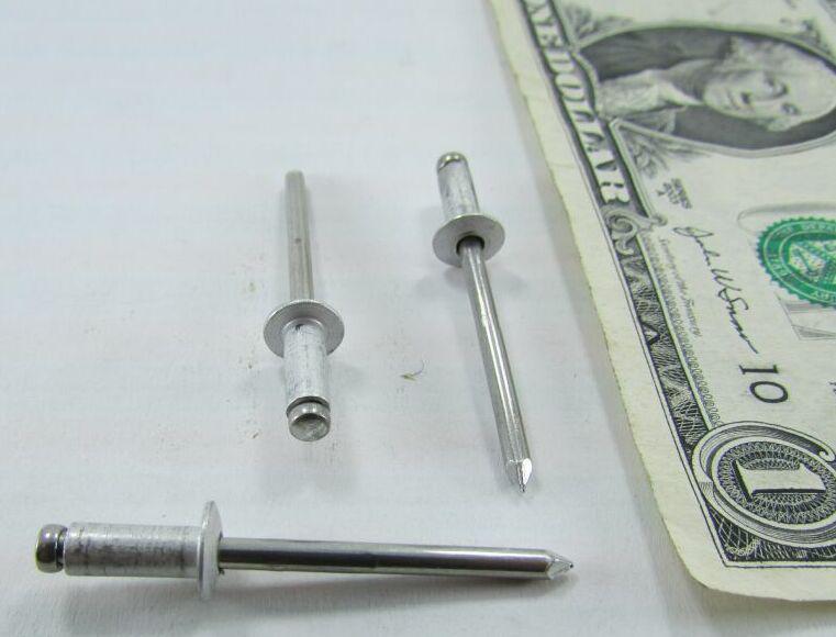 Lot 100 marson 5/32" all aluminum button head pop rivets 3/16" to 1/4" gr blind 