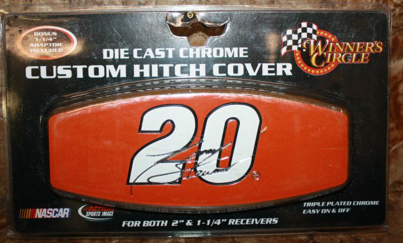 Bully 1.25" & 2" universal die cast chrome nascar hitch cover - 20 tony stewart
