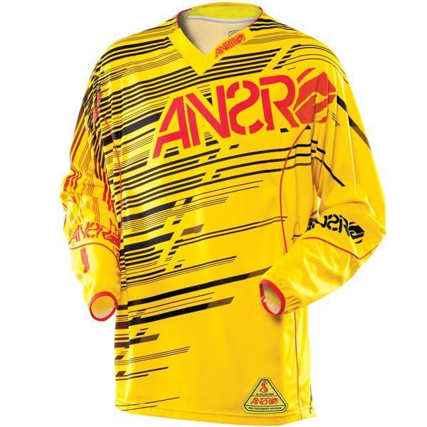 Answer racing js james stewart rush motorcross jersey yellow red mx  large
