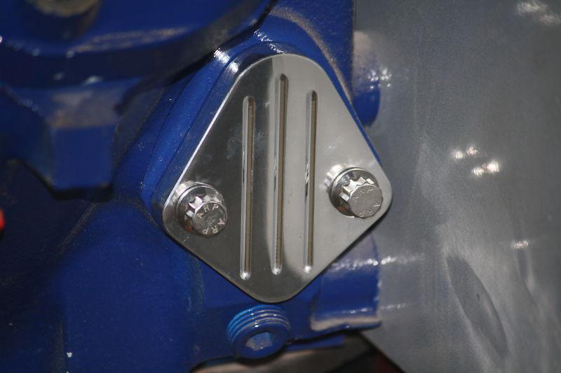 Sell BBC Billet Aluminum Fuel Pump Block Off Plate Chevy 396 427 454