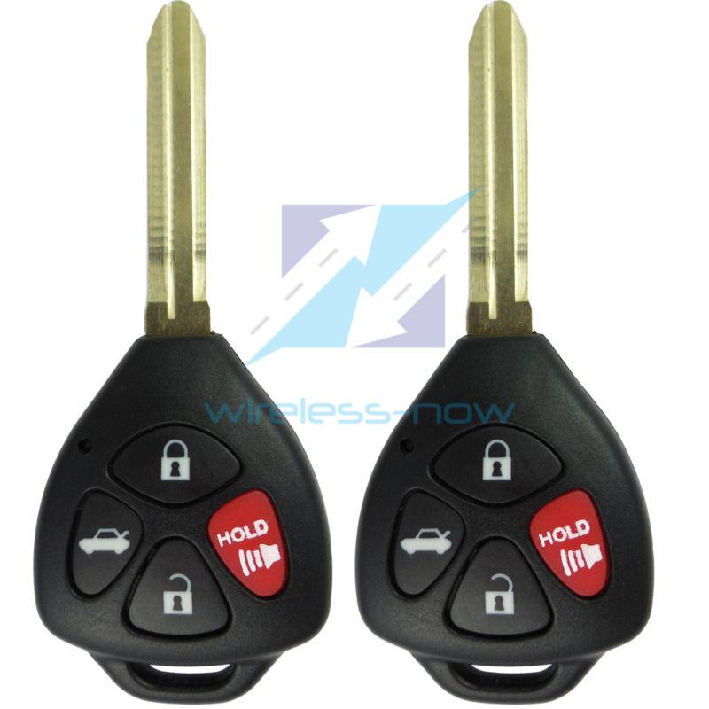 Sell Pair New Uncut 4 Button Remote Key Combo Keyless Entry Transmitter