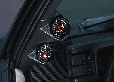 Auto meter 10233 black dual pod for 1992-1996 chevy impala/caprice