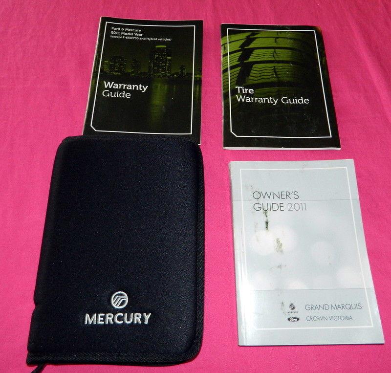 2011 mercury grand marquis owner's owners manual guide book handbook oem 