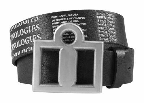 New icon one-thousand/1000 primary adult leather belt, black, large/lg