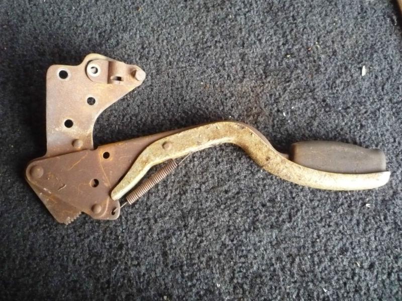 Original 1937 cadillac lasalle emergency brake lever and bracket 