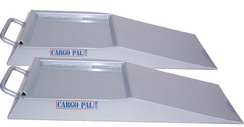 Cargopal cp732 profile assist ramps 2" riser w carry handle .125 alum w support