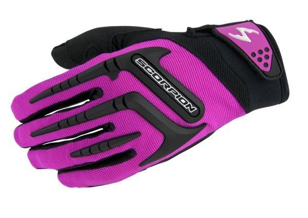 Scorpion womens skrub motorcycle gloves pink medium m g53-324
