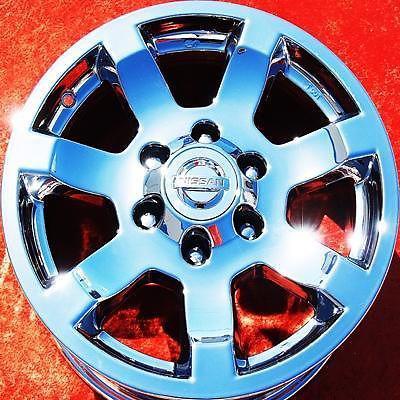 Exchange set of 4 new chrome 17" nissan armada titan oem wheels rims 62435