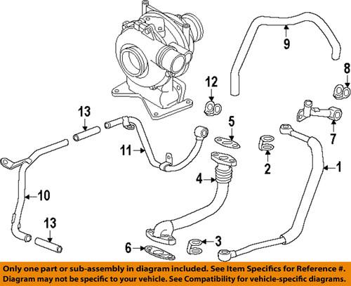 Gm oem 97331137 turbocharger gasket/turbocharger oil line gasket