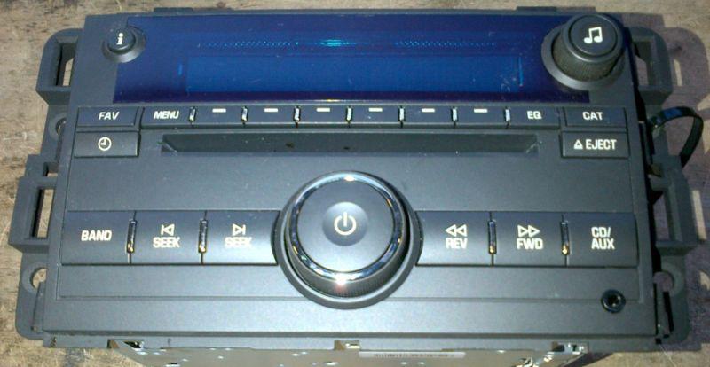 09-11 chevy impala am/fm radio cd stereo audio player w/ aux  p/n 20756285