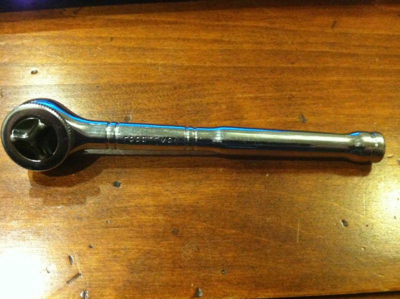 Craftsman tools vintage tri wing thumb wheel ratchet chrome polished # 43795