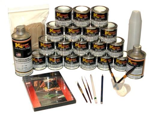 Customshop lettering enamel/pinstripe 18 kit paint auto