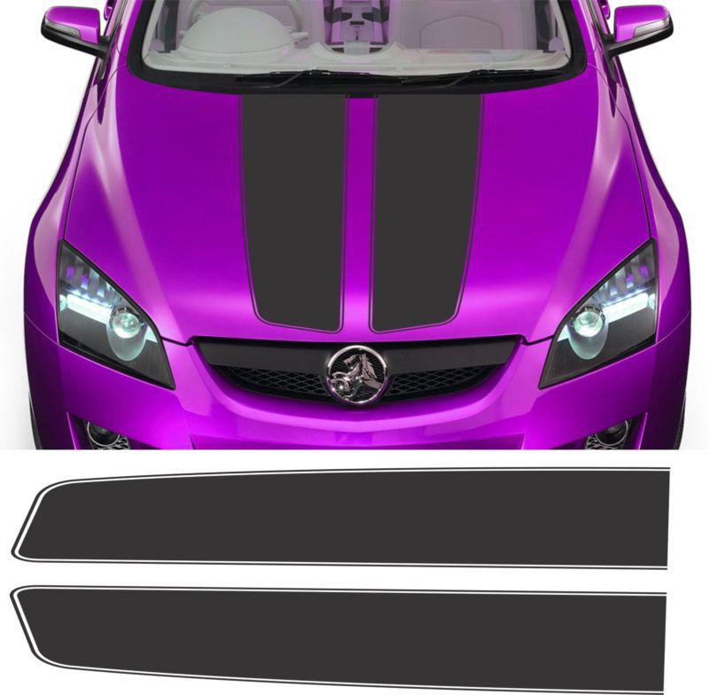 Vinyl graphics decal sticker racing stripe hood 10" set car auto 6stp28