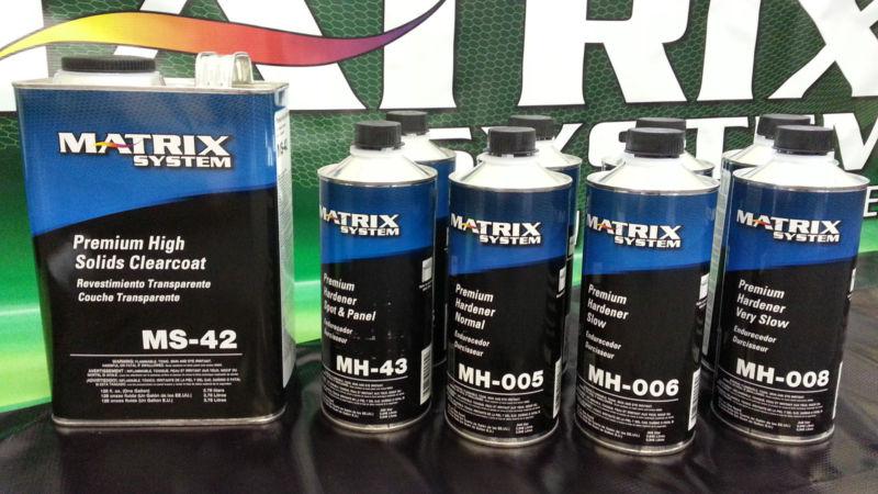 Auto clear matrix ms-42 gallon clear kit (with hardeners)