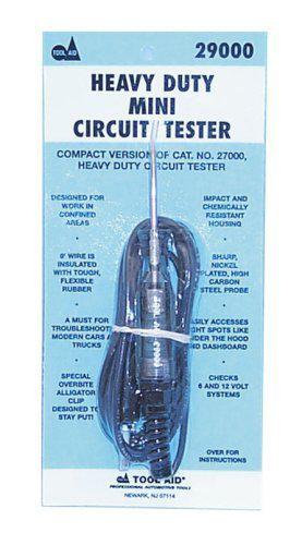 S&g tool aid 29000 heavy duty mini circuit tester - 6v & 12v 