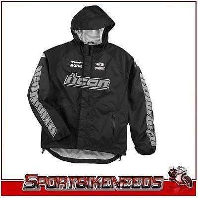 Icon pdx waterproof shell jacket new black xxl 2xl