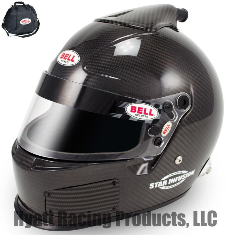 Bell hp star infusion racing helmet sa2010 & fia8860 - all sizes / cf (free bag)