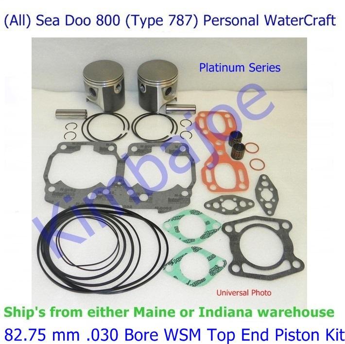 (all) sea doo 800 (type 787) 82.75 mm .030 bore wsm top end piston kit