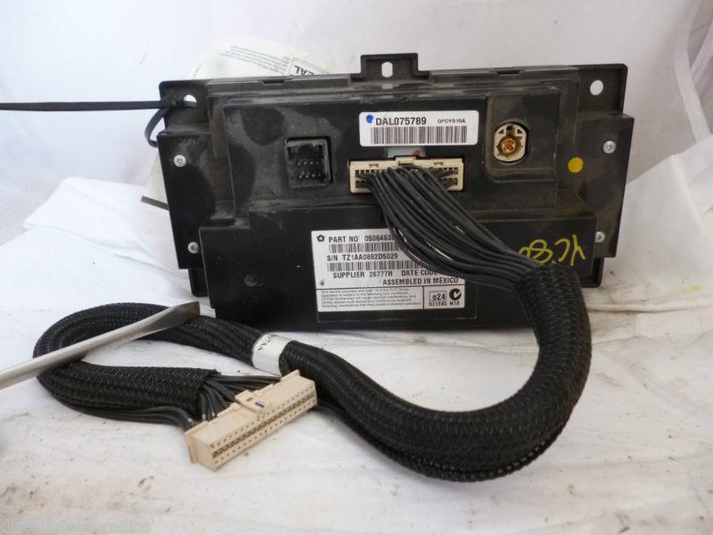 11-12 Dodge Charger Radio Information Screen Display 05064630AH, US $175.00, image 3