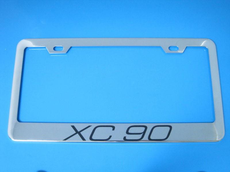 Xc 90 xc90 superior chrome license frame + screw caps