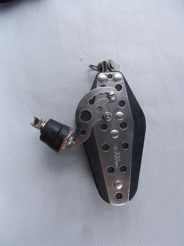 Marine-rigging-harkin fiddle block w/cam-7 in. overall-1/2 in. max diameter line