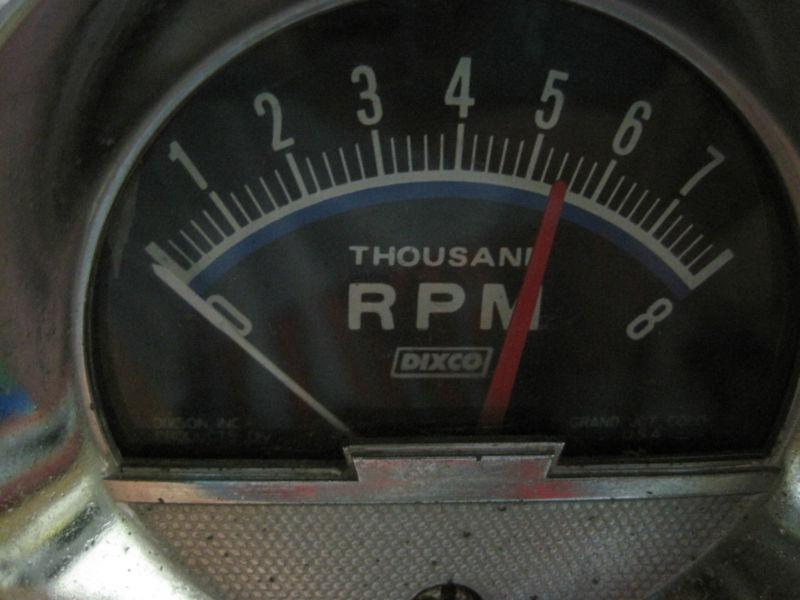 Purchase VINTAGE DIXCO 8K 8000 RPM SWEEP TACH TACHOMETER ... motorcycle tachometer wiring diagram 