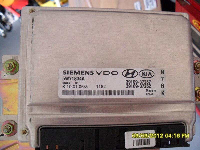 KIA SPORTAGE 2.7L V6 ENGINE COMPUTER ECM ECU OEM P/N 39109-37257, US $30.00, image 2