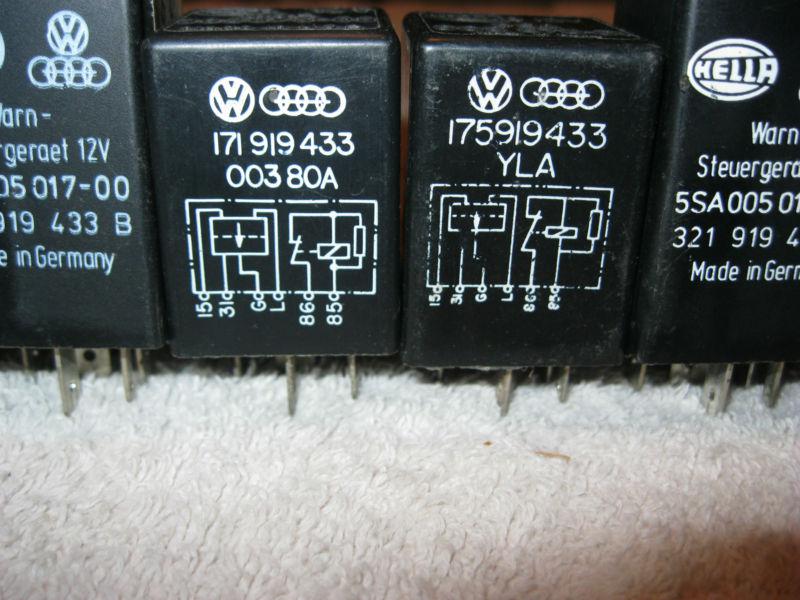 Purchase VW Volkswagen Audi Electrical Relays 171 919 433 Hella Siemens