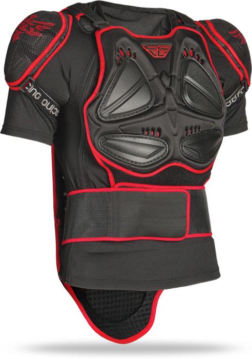 Fly racing barricade body armor short sleeve medium md med suit protection
