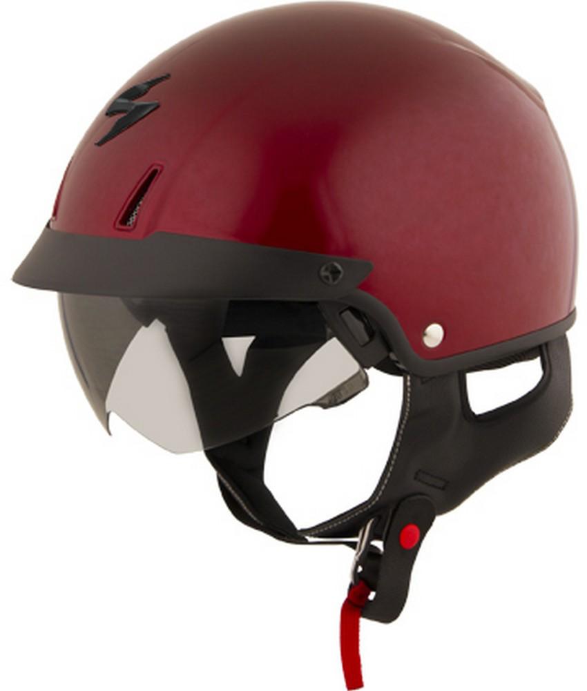 Scorpion exo-c110 half-shell street helmet - wine