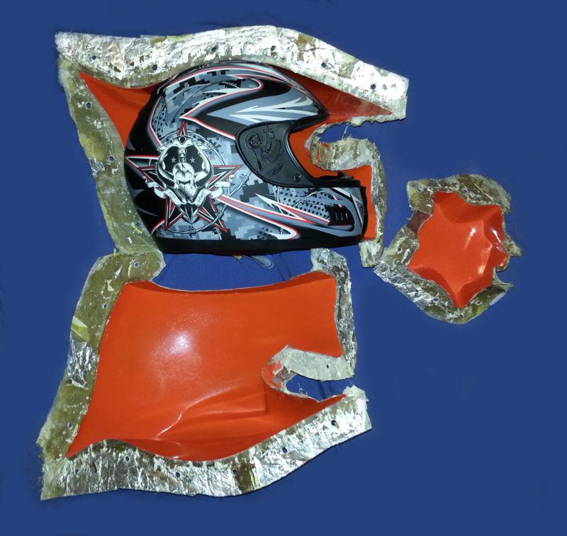 predator motorcycle helmet/blue grey look airbrushing, US $690.00, image 11