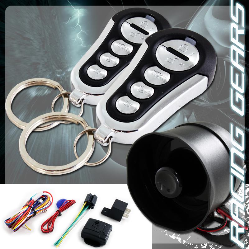 Purchase 1 Way Anti Theft Security Alarm System Black Chrome 5 Button