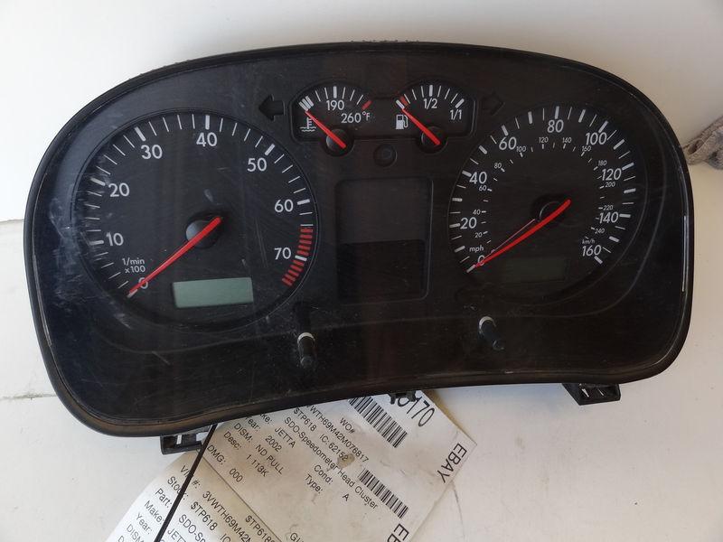 Purchase 01 02 03 VW JETTA SPEEDOMETER 113,000 MILES in Not Specified