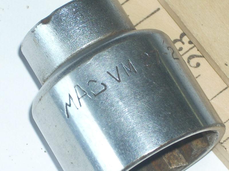 MAC  1/2 inch drive Socket   # VM 27- 2   12 point  shallow / short  27mm  USA, US $19.95, image 4