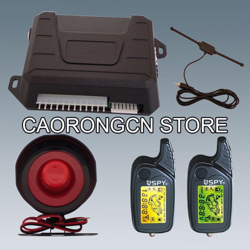 Two way car alarm system with lcd colorful warning display remote controls!!