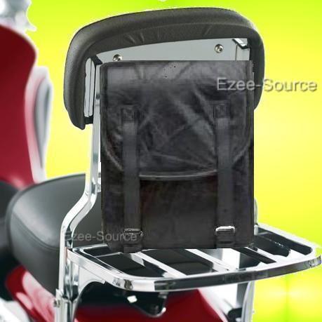 NEW MOTORCYCLE LEATHER SISSY BAR TRAVEL BAG FOR HARLEY SOFTAIL SPORTSTER , US $15.00, image 2