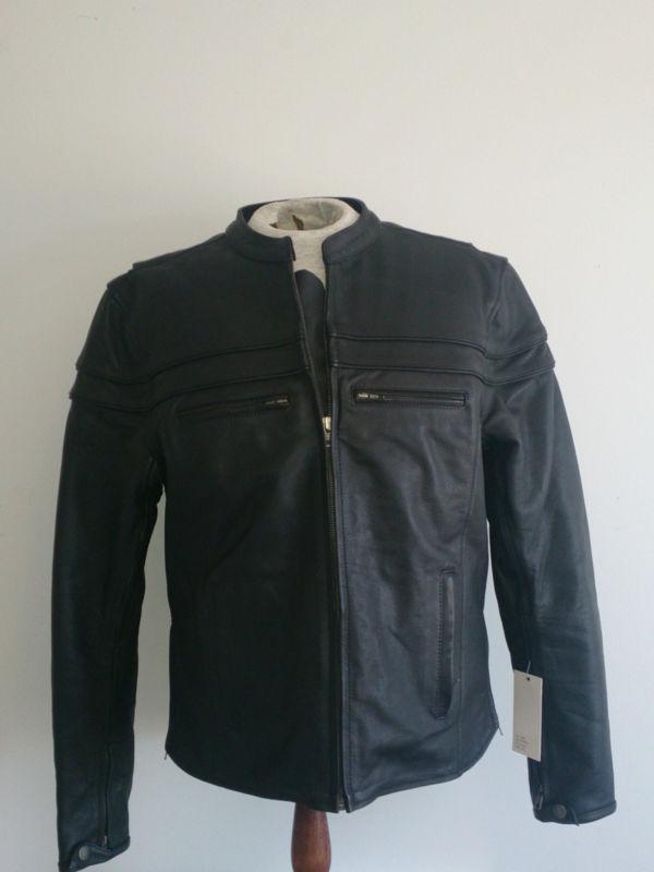 Brand new men"s leather motor cycle jacket fall / winter, wear casual 50% off!