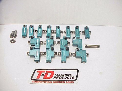 Vintage older t &amp; d shaft roller rocker arms for bb chevy 1.70 ratio nhra ihra