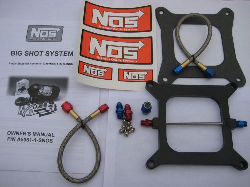 Nos/nitrous/nx/zex/edelbrock/ nos bigshot holley 4150 plate kit 175-400hp-new!