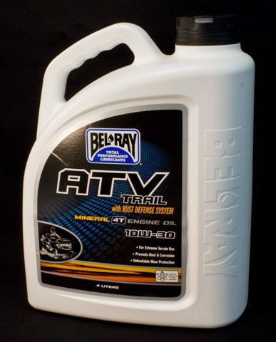 Bel-ray 4 liter atv trail mineral 4t engine oil 10w-30 99040-b4lw