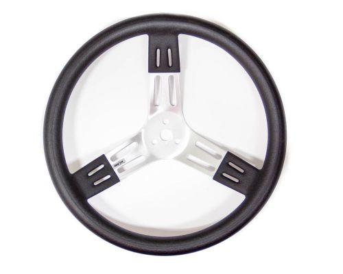 Rebco 270-8645 black 15 inch aluminum steering wheel imca circle track