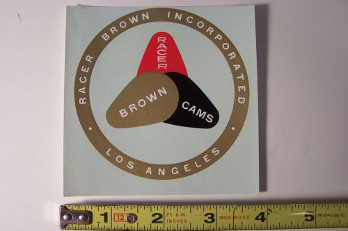 Racer brown cams decal