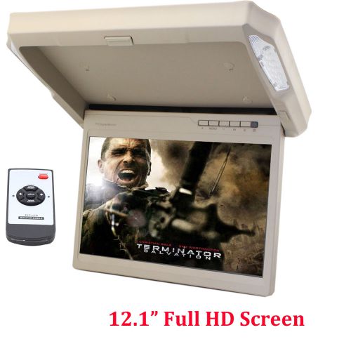 12.1 inch car lcd overhead display hd ceiling mounted monitor for car dvd+remote